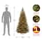 6 ft. Pre-Lit Aspen Spruce Slim Artificial Christmas Tree, Clear Lights